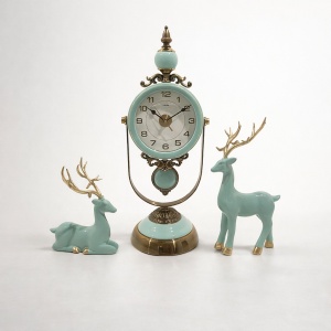 Set Ceas Masa Decorativ Silentios cu Figurine - "Dorexim"
