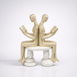Statueta Abstracta cu Indragostiti - "Dualis Reflecta"