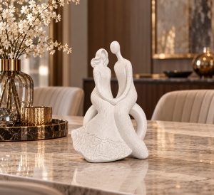 Statuetă Decorativă Cuplu Abstract cu Design Elegant - "Cevan" - Img 2