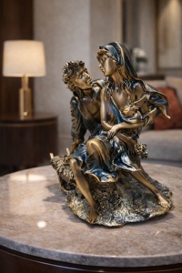 Statueta decorativa cuplu romantic figurina artistica stil clasic decor interior
