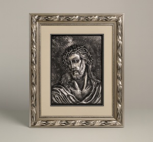 Tablou Iisus Hristos - "Cristo Redentore" - Silver