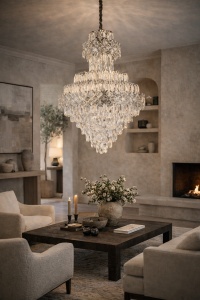 Candelabru Cristal Grandios Design Stratificat - "Caldrisa"