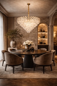 Candelabru de Lux Finisaj Auriu - "Faron"