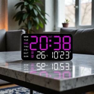 Ceas digital de masa si de perete cu afisaj LED