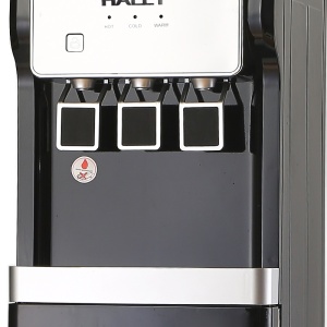 Dozator de Apă HALEY cu Compresor, Apă Caldă și Rece, 550W/95W, Inox, Protecție Copii, Negru