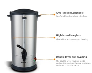Fierbător electric Haley HY-6910 – Fierbere rapidă și siguranță sporită