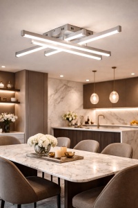 Lustra LED moderna geometrica design minimalist pentru living