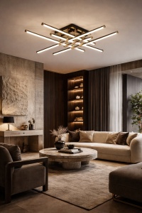 Lustră LED Decorativă Lumină reglabilă 3000K–6500K - "Orinex"