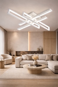 Lustră LED Modernă 212W Lumină Reglabilă 3000K–6500K cu Telecomanda - "Gireon"