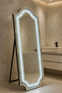 Oglindă LED cu Strass 60x160cm - „Elara”