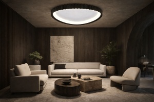 Plafoniera LED Design Ondulat și Telecomandă Lumină Reglabilă 3000–6500K - "Hymor"