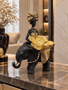 Statuetă Africană Decorativă cu Suport – "Tavrisa" - Img 3