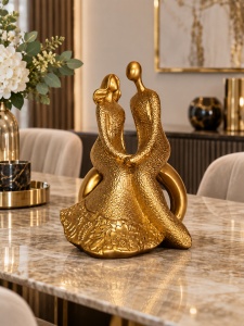 Statuetă Decorativă Cuplu Abstract cu Design Elegant - "Elvane" - Img 2