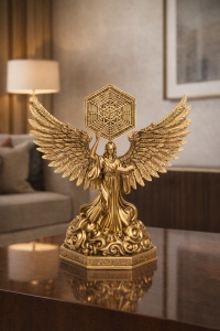 Statuetă Îngerul Cunoașterii și al Armoniei Universale, simbol spiritual al echilibrului, înțelepciunii și protecției