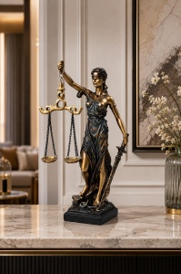 Statueta Justitiei - "Neraviel" - 29cm - Img 3