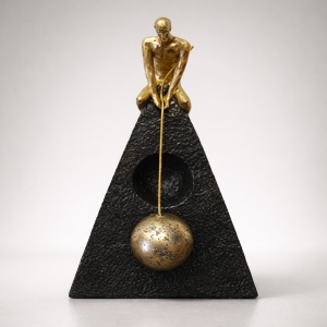 Statueta Lupta cu Propria Greutate Interioară - "Gravitus"