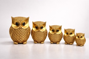 Statueta Set 5 Bufnite - "Neravis"