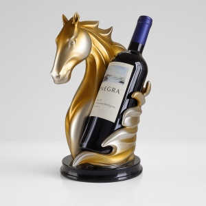 Statuetă Suport de Vin Cal - "Mythalis"