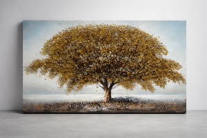 Tablou Reliefat 3D Pictat cu Copacul Vietii 120x60cm - "Arboris"