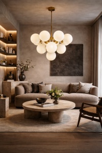Candelabru Modern Finisaj Auriu - "Torevia"