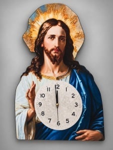 Ceas De Perete Cu Iisus Hristos Silențios – “Pherion”
