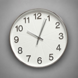 Ceas De Perete Silențios Design Modern Cu Cifre Reliefate - "Novaro"