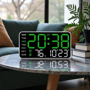 Ceas digital de masa si de perete cu afisaj LED