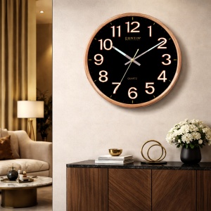 Ceas decorativ perete cu iluminare fosfor