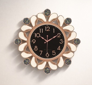 Ceas Perete Silentios Design Floral - "Lorveta"