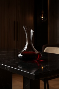 Decantor clasic din sticlă pentru vin