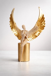 Figurina Angelica cu Strass Simbol de Protectie si Ghidare - "Ravena"