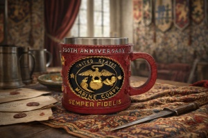 Halba US Marine Corps Semper Fidelis cana tematica militara