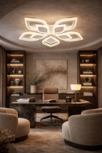 Lustra LED 80W Design Elegant cu 5 Elemente Lumina Reglabila - "Elyphora"