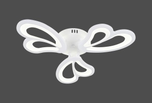 Plafonieră LED modernă cu forme curbe elegante, iluminare uniformă, design contemporan pentru living sau dormitor