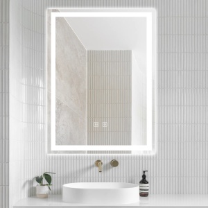 Oglinda LED cu Dezaburire 45x60cm - "Fluire"