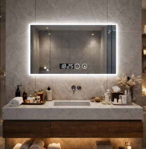 Oglinda LED pentru baie design minimalist elegant