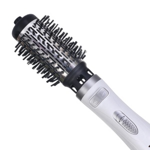 Perie Rotativă HALEY HY-4003 1000W – 2 Perii, Încălzire Rapidă, Modelare de Durată, Protecție Păr, Inveliș Ceramic, Alb/Argintiu