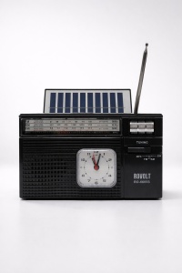 Radio ROVOLT cu Ceas si Panou Solar - “Astra”