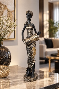 Statuetă Africană cu Tarabana - „Zaremi” - Img 2