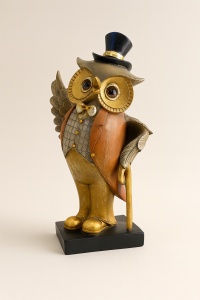 Statuetă bufniță - „Sir Hootington” - 28cm