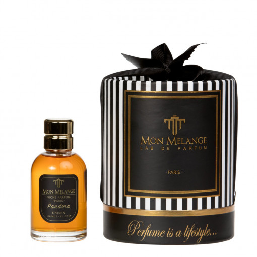 Extract de parfum Mon Melange Pandora, Niche Series, 100 ml, unisex, 40% uleiuri esentiale, inspirat din Xerjoff Regio