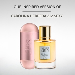Apa de Parfum L’Atelier ERIN W07, 50 ml, pentru femei, inspirat din Carolina Herrera 212 Sexy