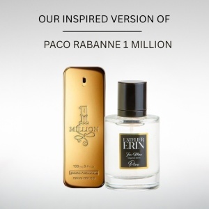 Apa de parfum L’Atelier ERIN M15, 50 ml, pentru barbati, inspirat din Paco Rabanne 1 Million