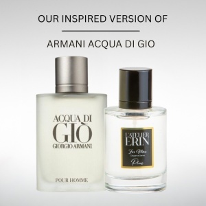 Apa de parfum L’Atelier ERIN M14, 50 ml, pentru barbati, inspirat din Armani Acqua di Gio