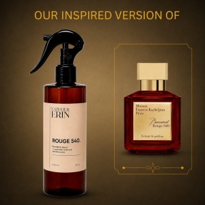 Parfum odorizant auto profesional L’Atelier Erin, aroma Baccarat Rouge 540, 250 ml, inspirat din MFK Baccarat Rouge 540