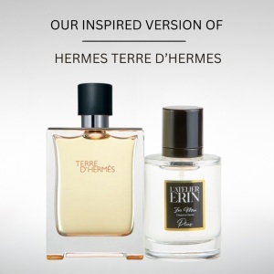 Apa de Parfum L’Atelier ERIN M20, 50 ml, pentru barbati, inspirat din Hermes Terre D’Hermes