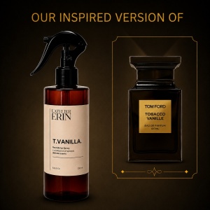 Parfum odorizant auto profesional L’Atelier Erin, aroma Tobacco Vanilla, 250 ml, inspirat din Tom Ford Tabacco Vanilla