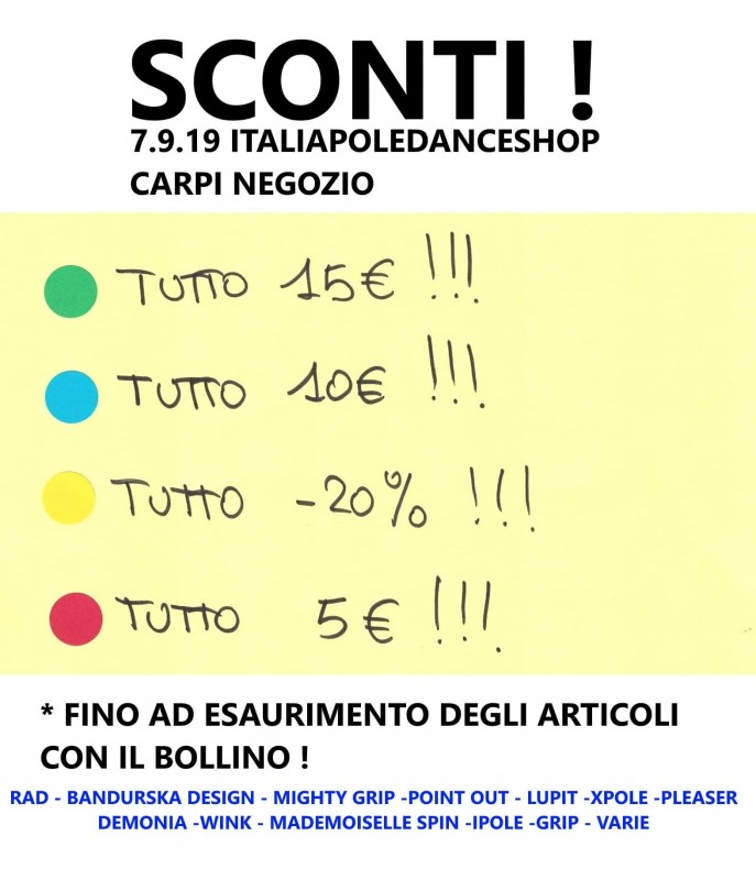 Saldi e sconti poledance a Carpi