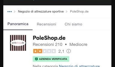 Fate attenzione al sito Poleshop Tedesco famoso Fake