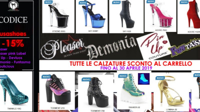 News Calzature exotic dance, sandali, stivali o Punk Demonia